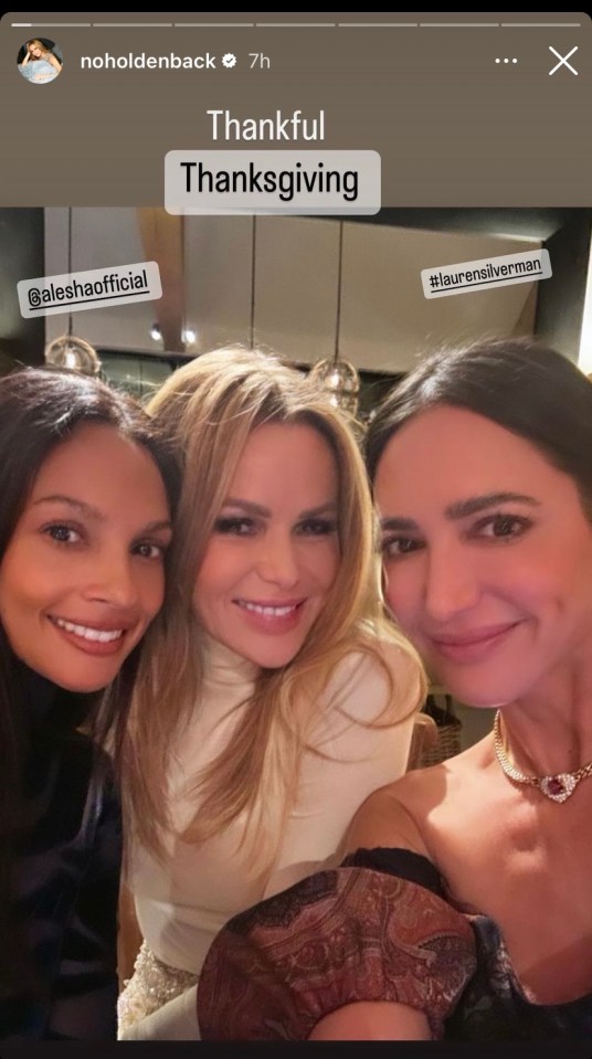 Simon, Amanda, Alesha and Lauren Silverman were at the thanksgiving meal