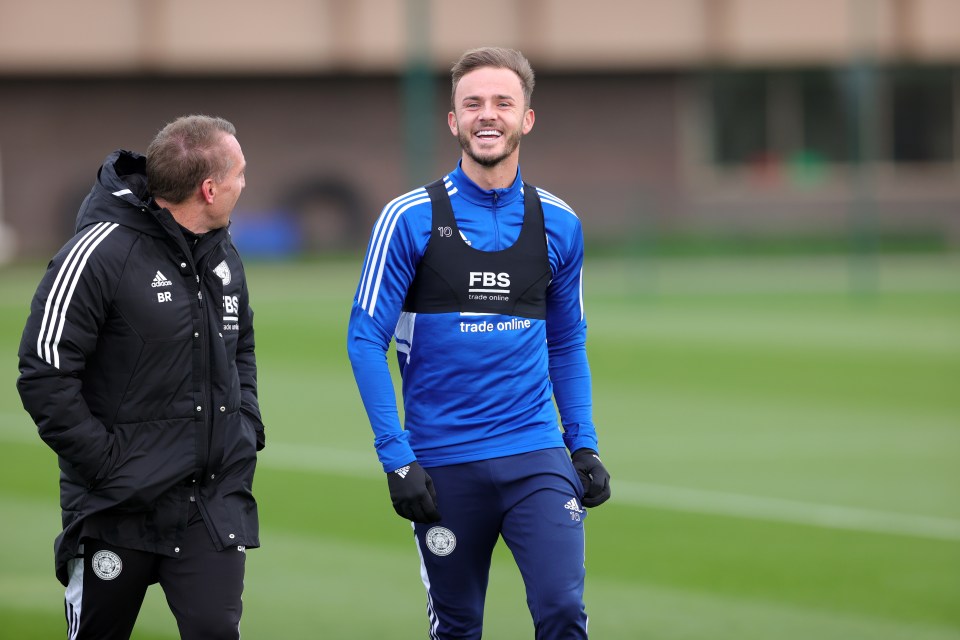 James Maddison was on top of the world at Leicester training after being called up for the England squad