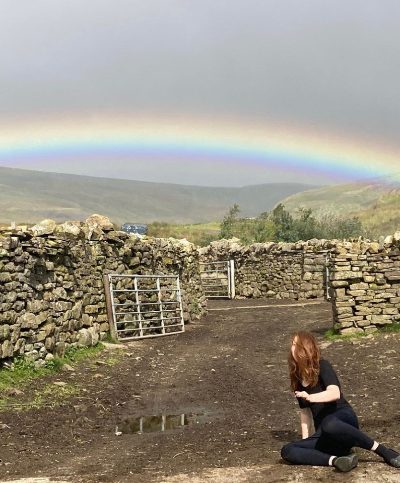 The star was sharing pictures from her summer adventures at Ravenseat