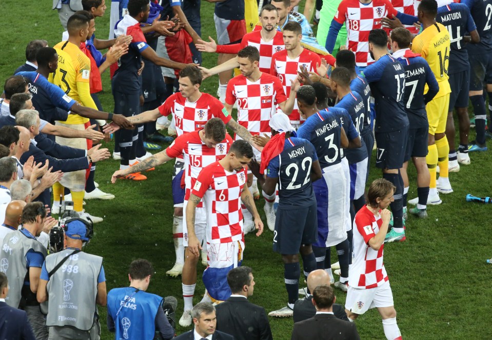 Croatia lost the 2018 World Cup final to France