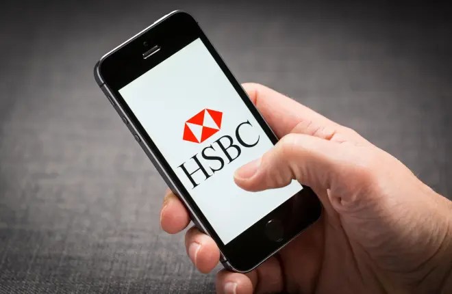 HSBC's banking app and online service appeared to crash tonight