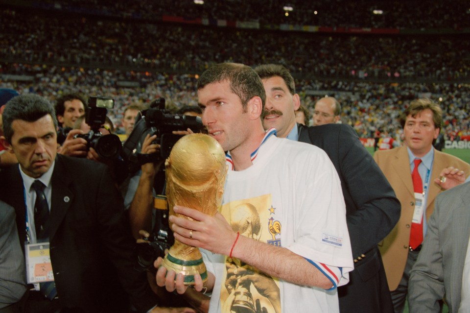 Zidane won the World Cup as a player in 1998