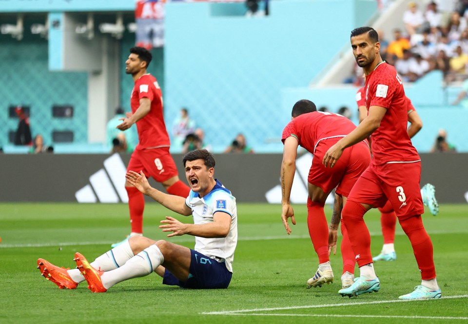 Maguire couldn't believe he wasn't awarded a spot kick