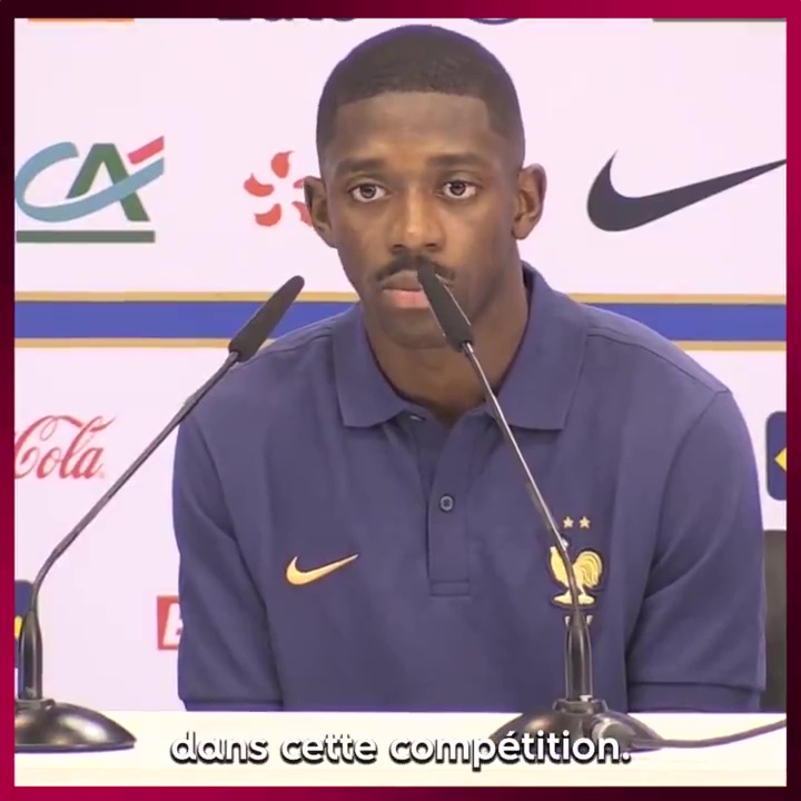 Ousmane Dembele was told Germany had lost to Japan earlier in the day