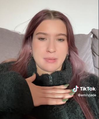 Emily shared her blunder on TikTok