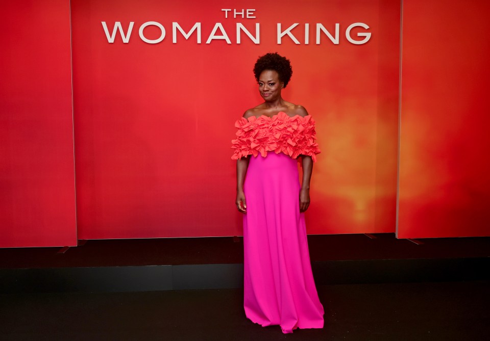 Viola Davis stands out in vivid hues at the premiere of historical epic The Woman King