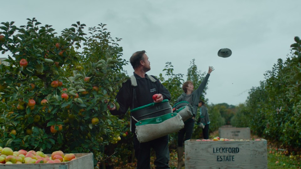 The advert celebrates Waitrose farmers and producers