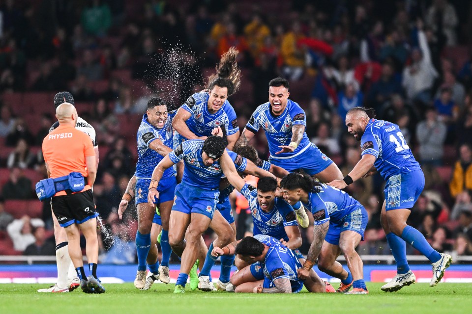 Samoa stunned England in the World Cup semi-final