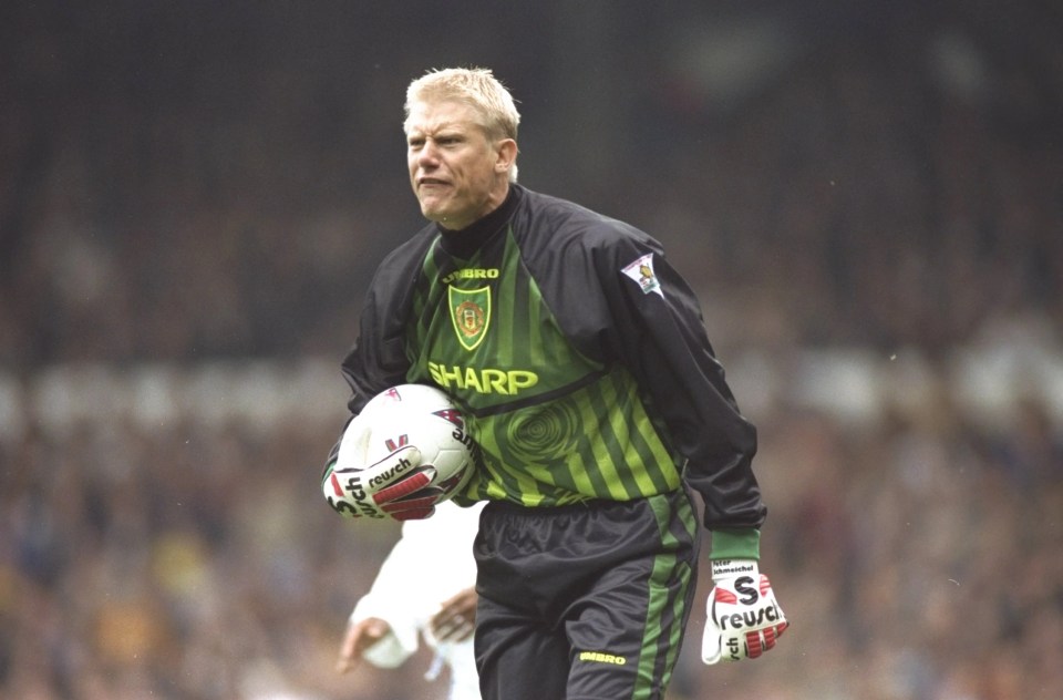 Peter Schmeichel got the nod between the sticks