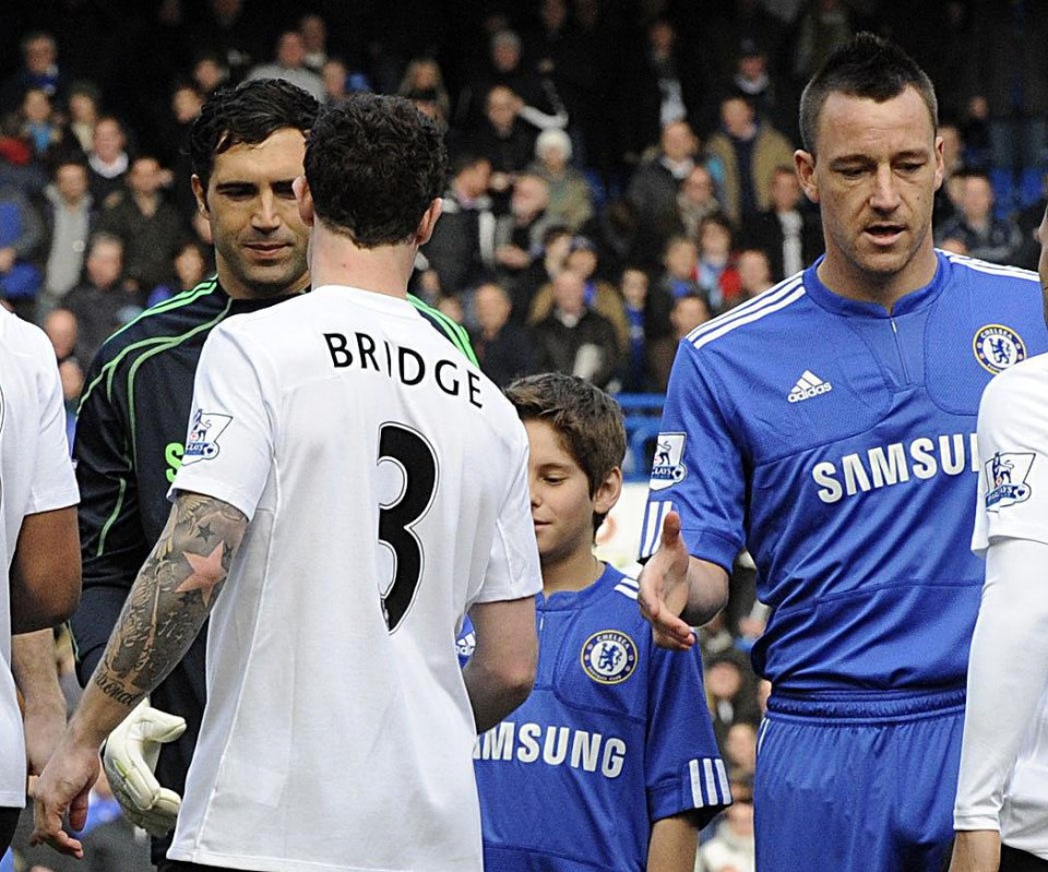 Bridge famously snubbed Terry’s handshake over allegations over an affair