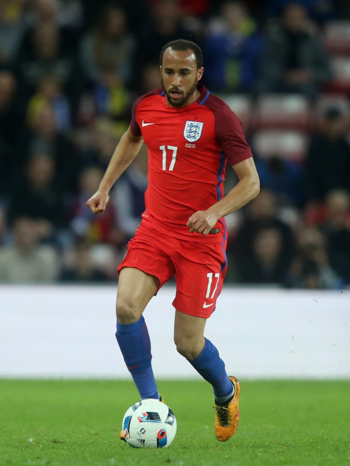 Townsend scored three in 13 games for England