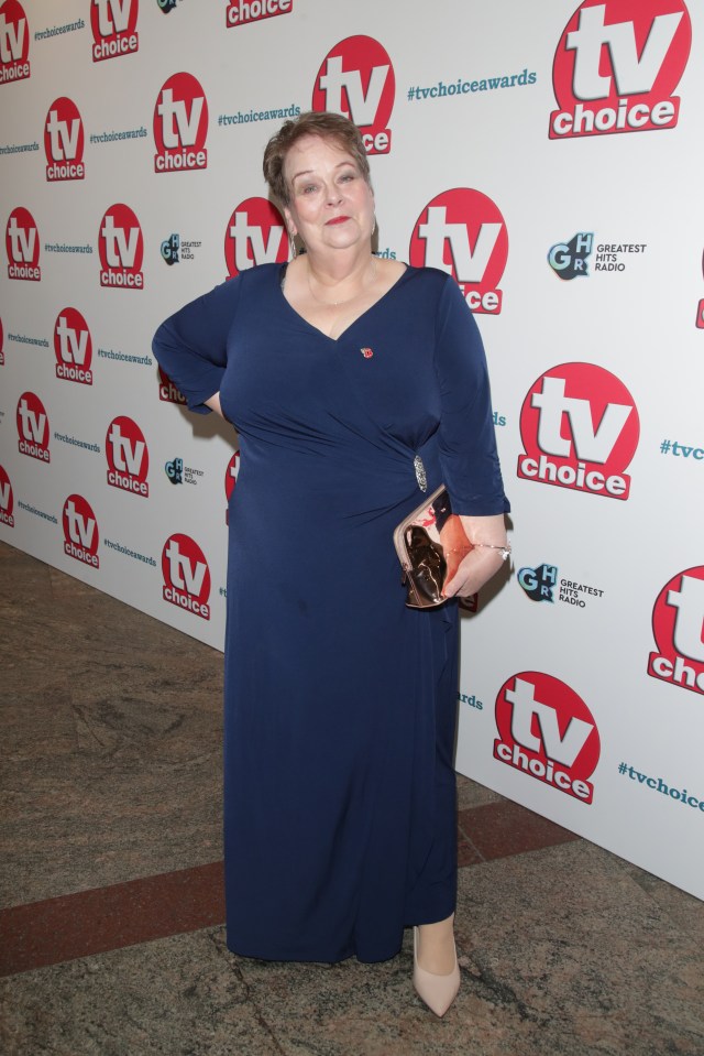 Anne Hegerty looked as glam as ever as she stepped out for the awards