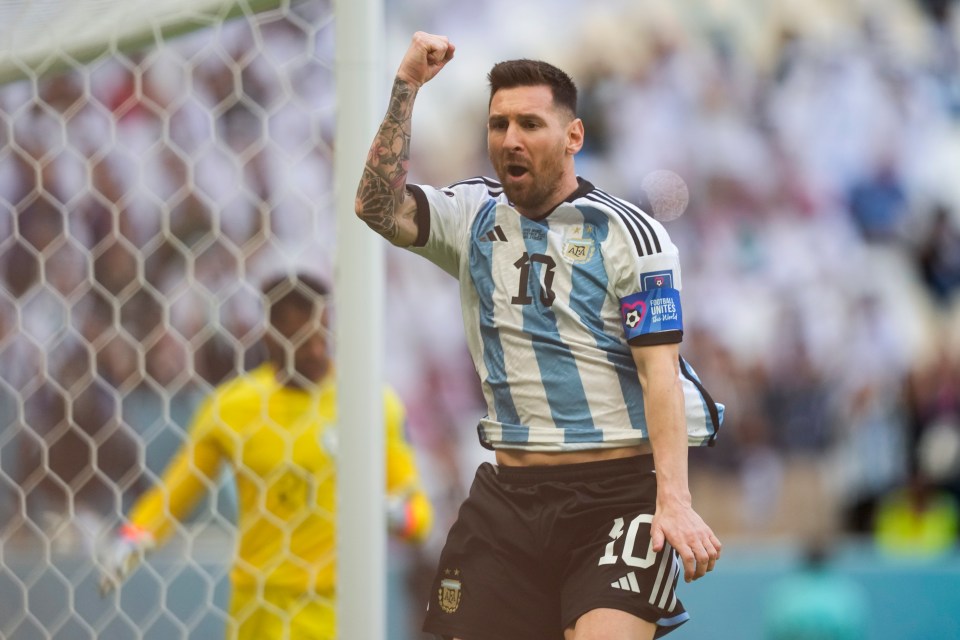 Lionel Messi opened the scoring but he could not prevent a historic loss