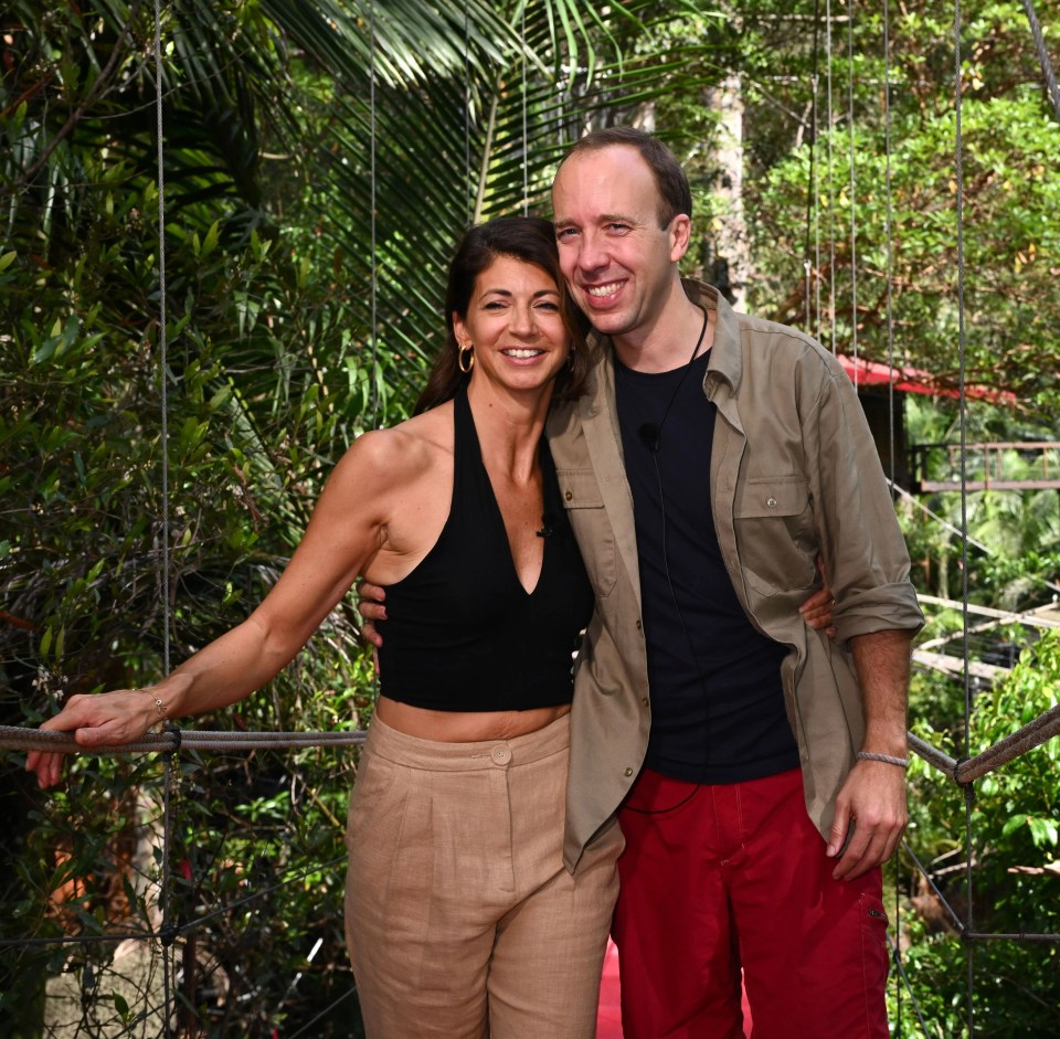 He was met by Gina as he left the jungle