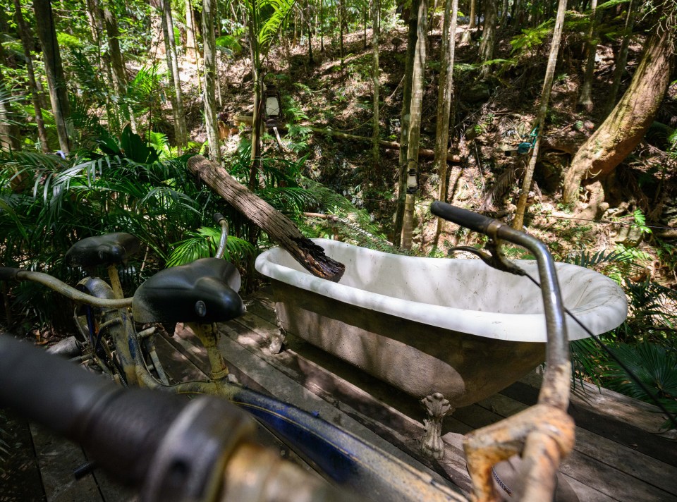 Celebs will be able to use the tub if they don't fancy the waterfall