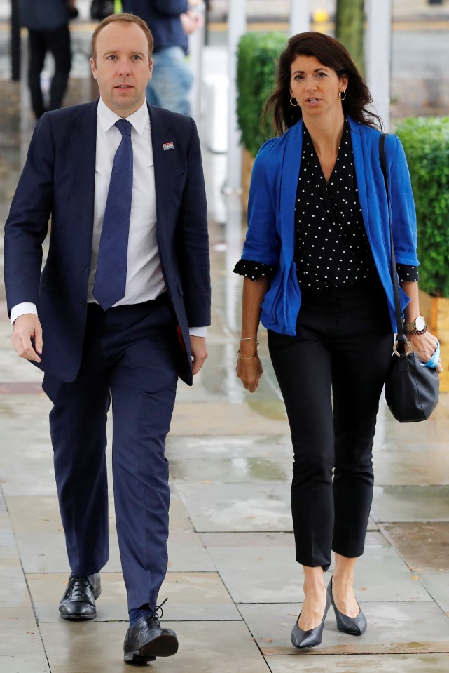 Former Health Secretary Matt Hancock with girlfriend Gina Coladangelo