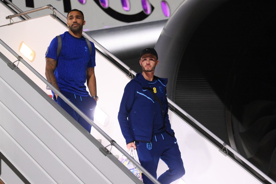 Newcastle striker Callum Wilson and Leicester playmaker James Maddison arrive in Doha despite not playing for England since 2019