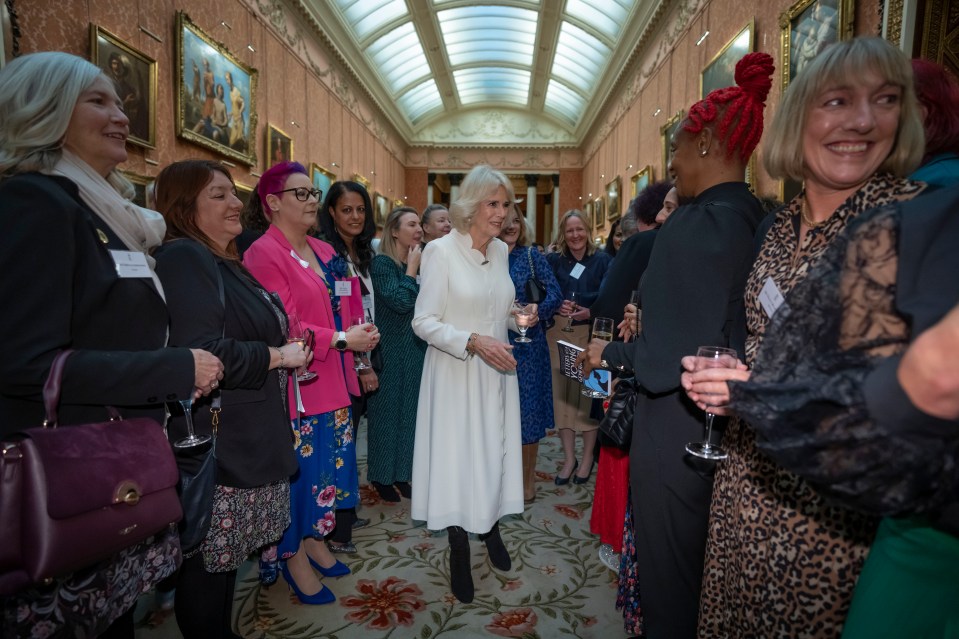 Camilla met survivors and representatives of charities