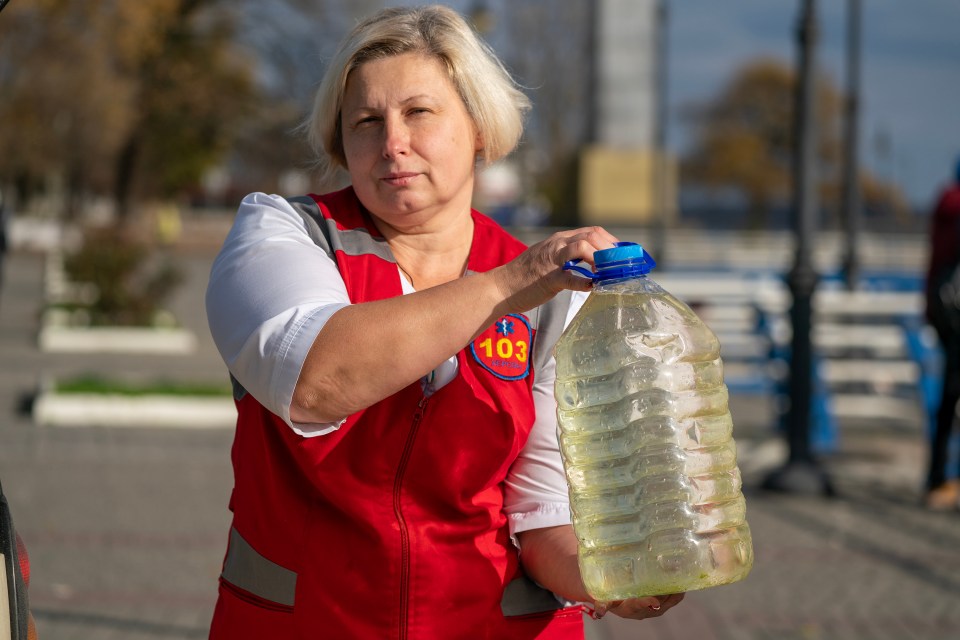 Residents of Kherson are experiencing severe shortages in the city with no food, water or electricity much of the time