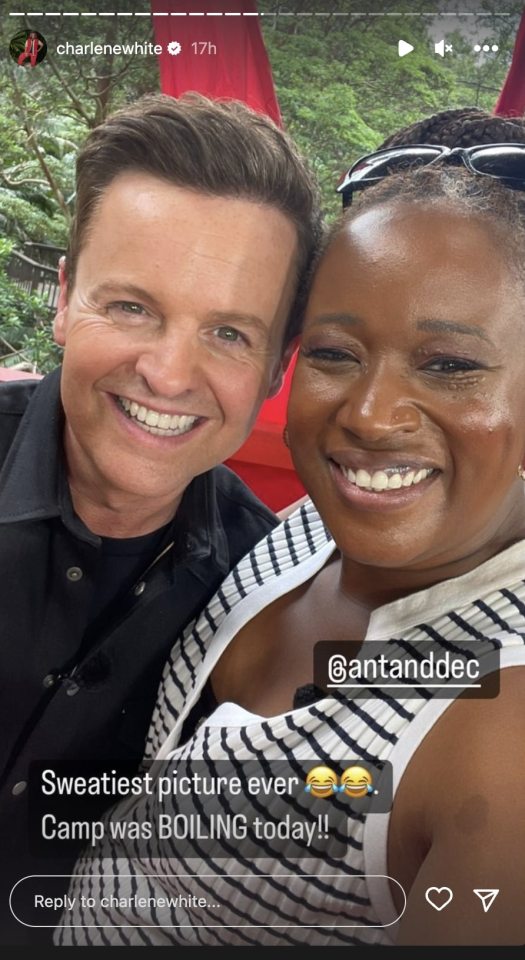 She shared a sweet snap with Dec too