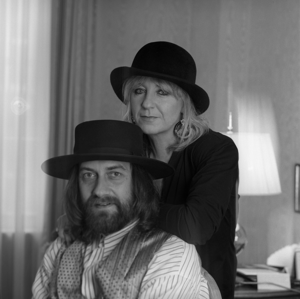 Christine McVie and Mick Fleetwood in London in 1987