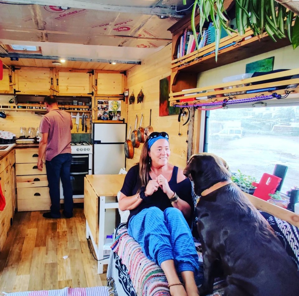 Catherine and Chris renovated the lorry into their new home in 2019