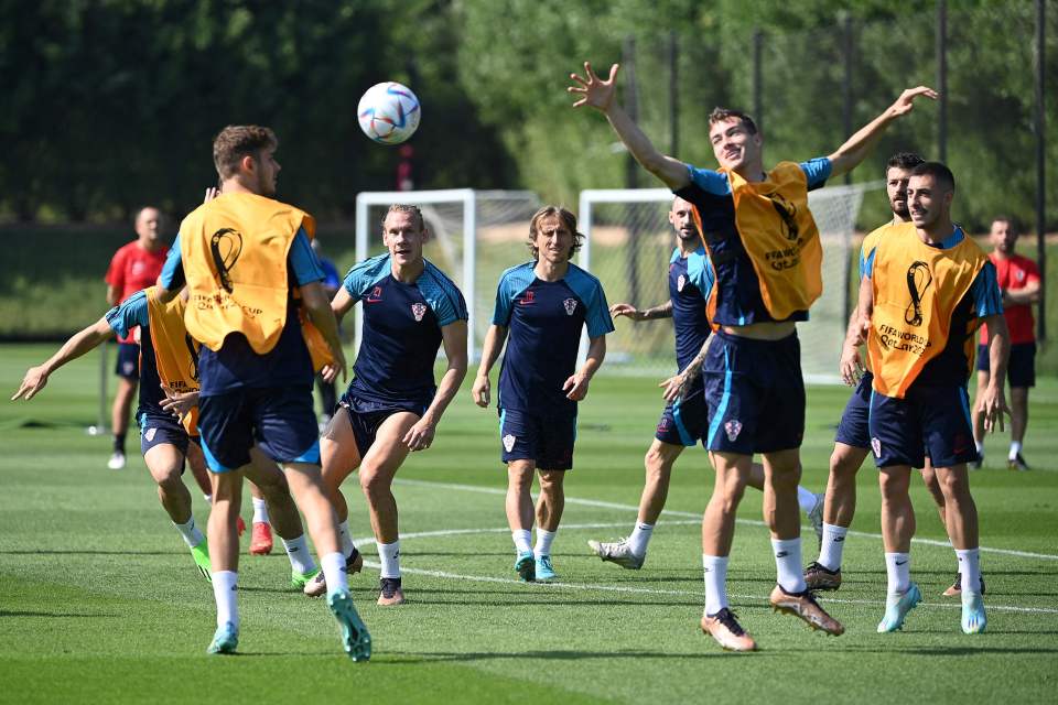 Luka Modric, middle, will be at the centre of things on the pitch