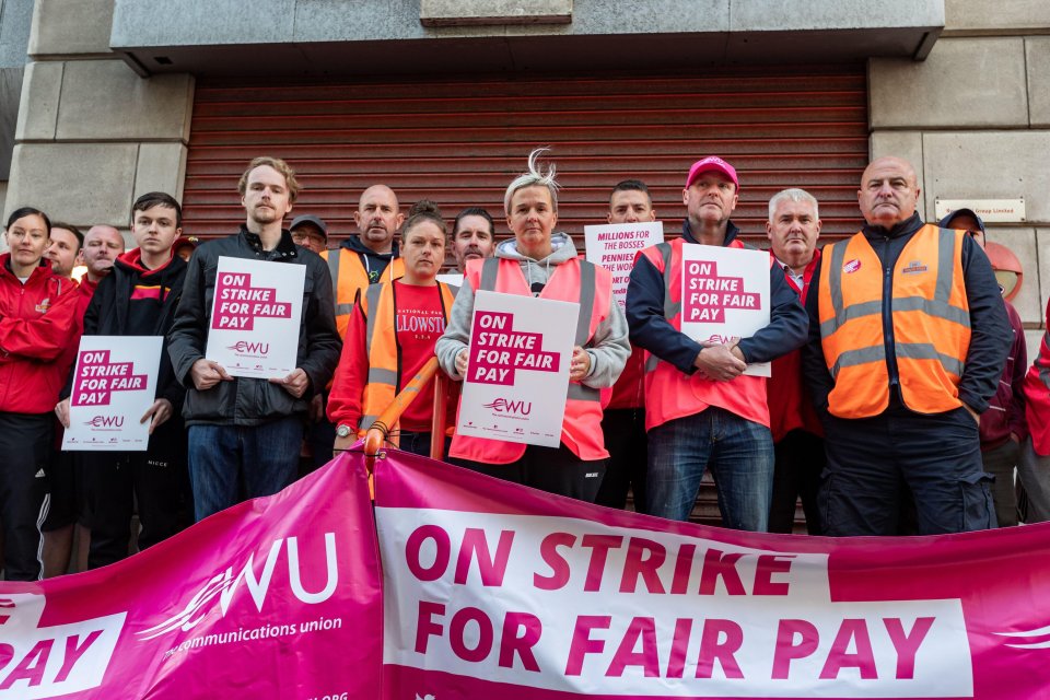 CWU members will also walk out on 24, 25 and 30 November and 1 December