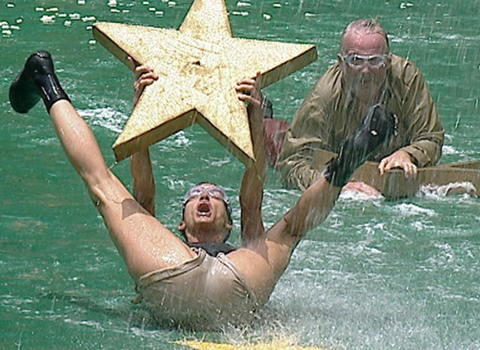 Celebrity Cyclone sees stars battling through torrents of water