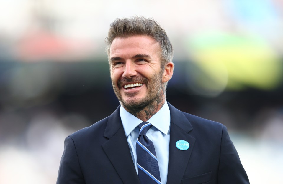 David Beckham revealed he had to switch footie kits throughout the day as a kid