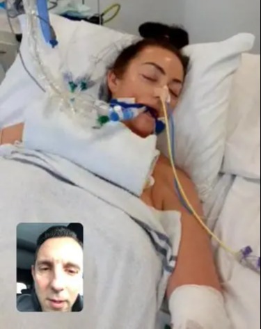 She was rushed to hospital where she was then placed in an induced coma. While she was there, Stu video called her in order to urge her to get better