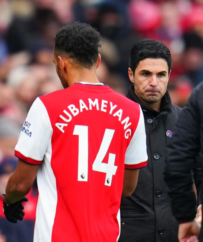 Arteta axed Aubameyang as captain before letting him leave the club for nothing