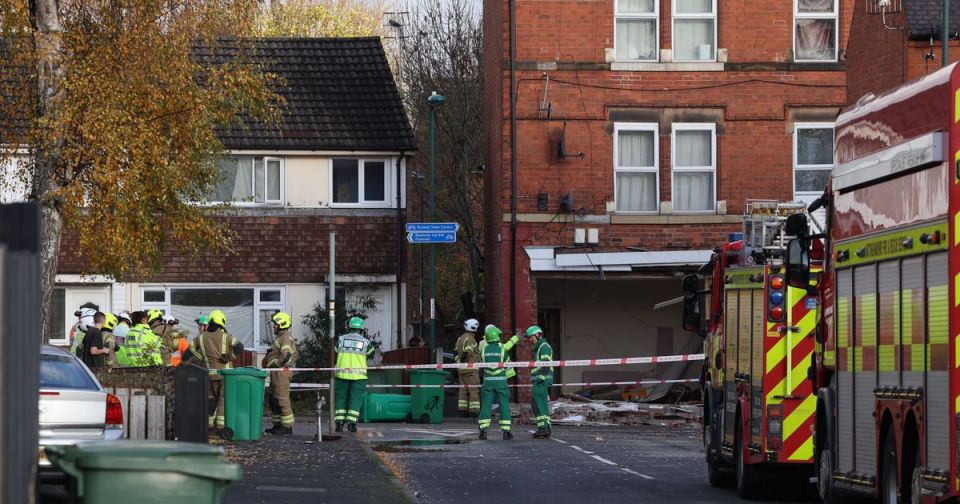 A man has been seriously injured by an explosion that destroyed the front of a home