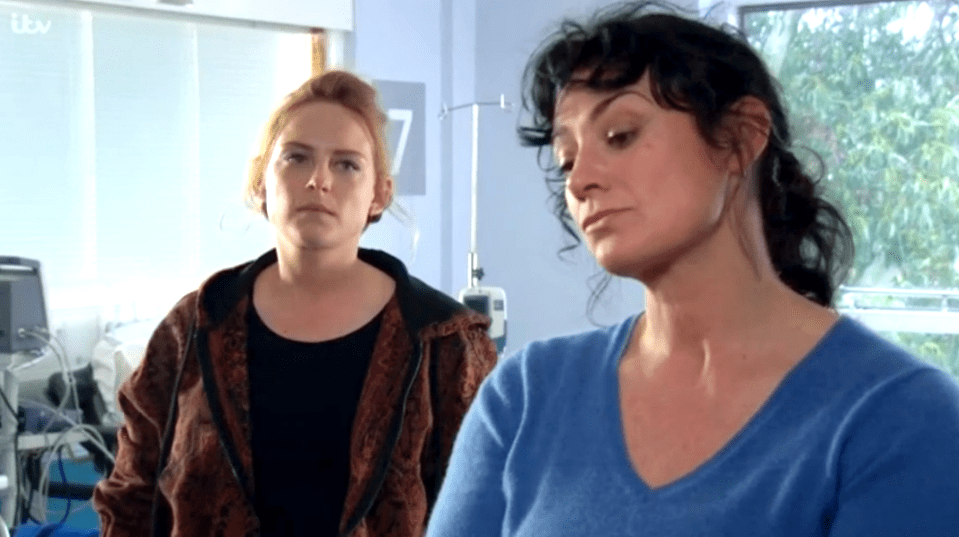 Amy and Moira have been forced to team up to protect Kyle in Emmerdale