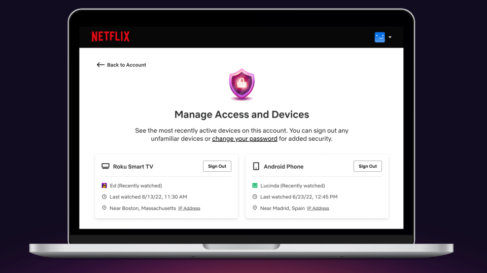 New option reveals each device and lets you sign them out one-by-one