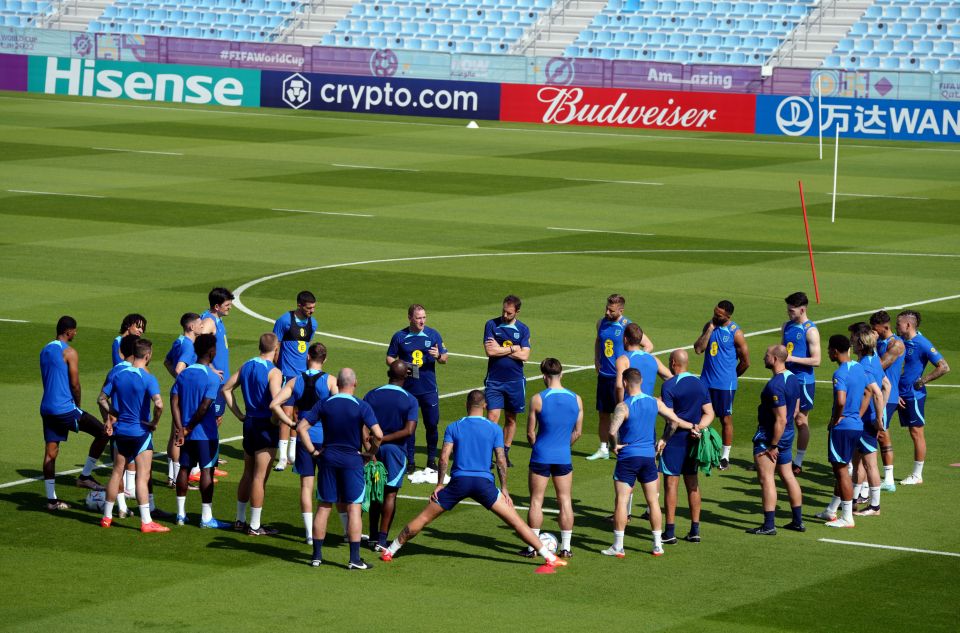 England's World Cup group opener is next Monday against Iran