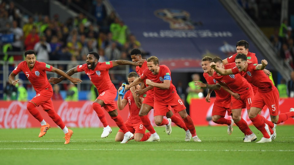 England won their first World Cup penalty shootout against Colombia in 2018