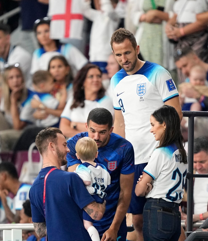 Kane did not appear to be too worried afterwards as he visited his loved ones in the stands