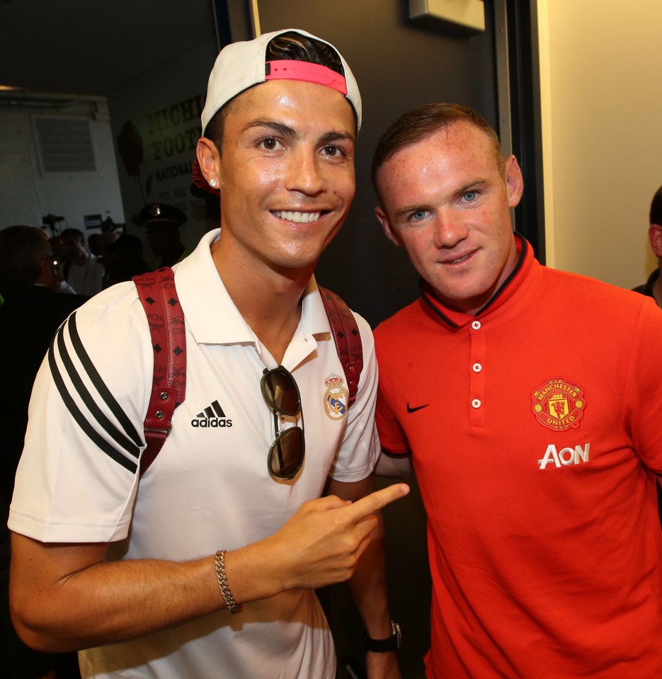 Cristiano Ronaldo and Wayne Rooney were big pals at Manchester United