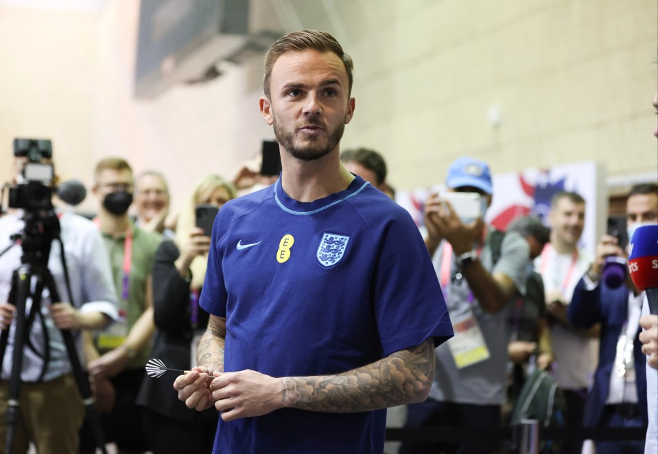 Darts is a popular pastime for England players during camp