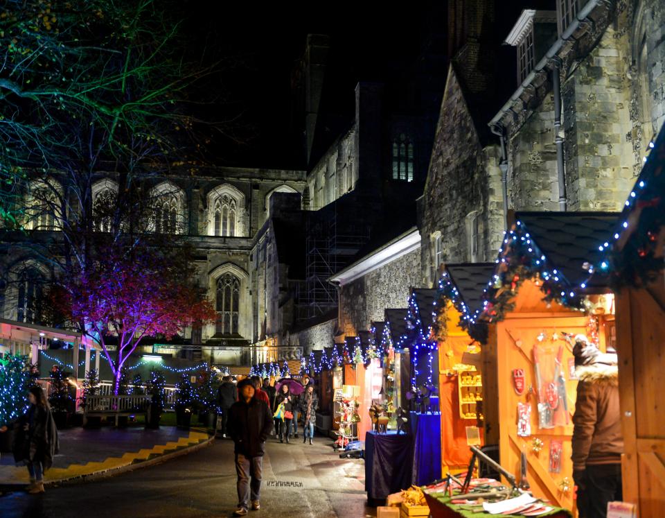 Winchester Christmas Market also hosts an ice rink