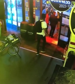 CCTV showed Levi's final movements