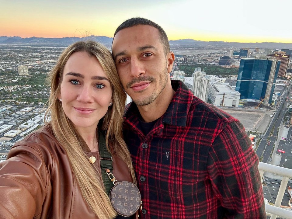 Thiago pictured in Las Vegas with Julia Vigas