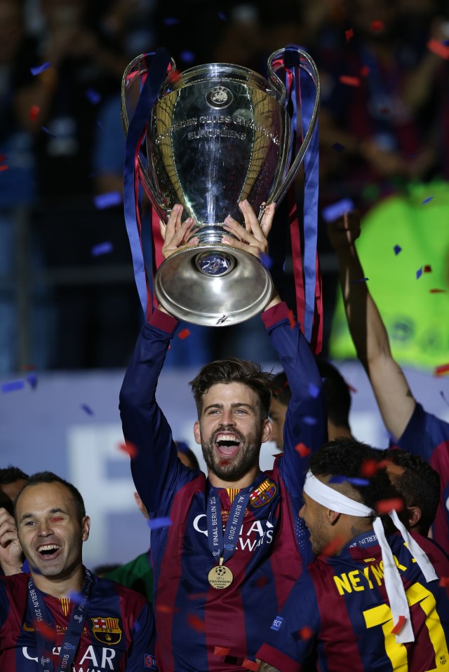 Pique will retire with a staggering 37 trophies to his name