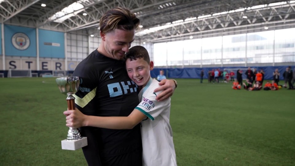 Grealish and Finlay met after the young fan wrote to him