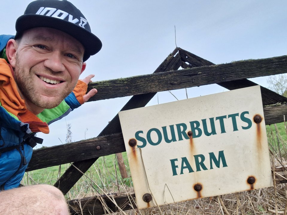 The hiker also visited Sourbutts farm