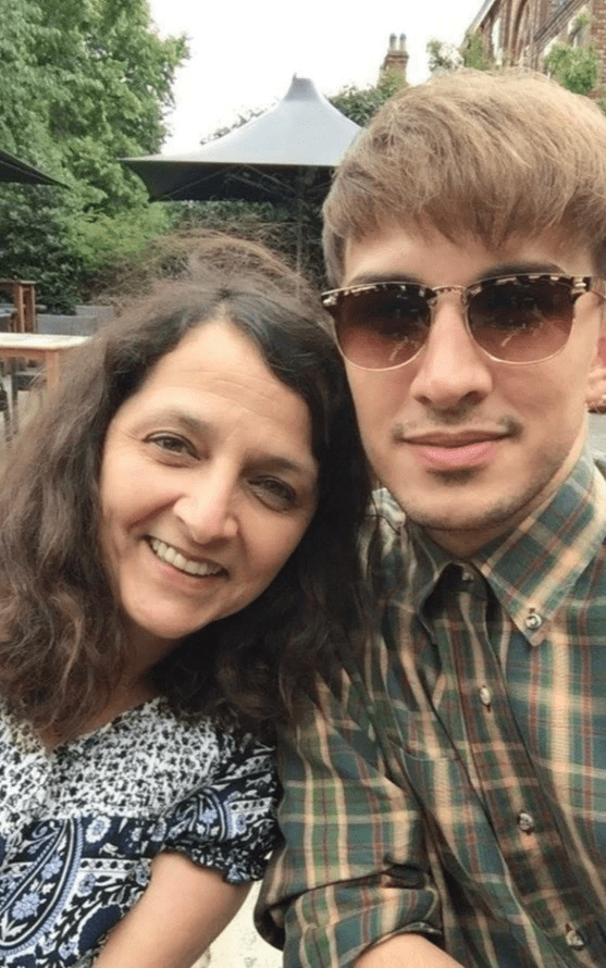 Figen Murray with her late son Martyn Hett who died at the Manchester Arena bombing