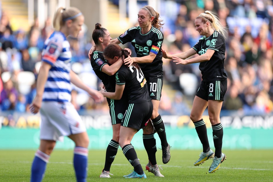 Leicester took a first-half lead against Reading during Bedford’s last game in charge before losing 2-1 to the Royals