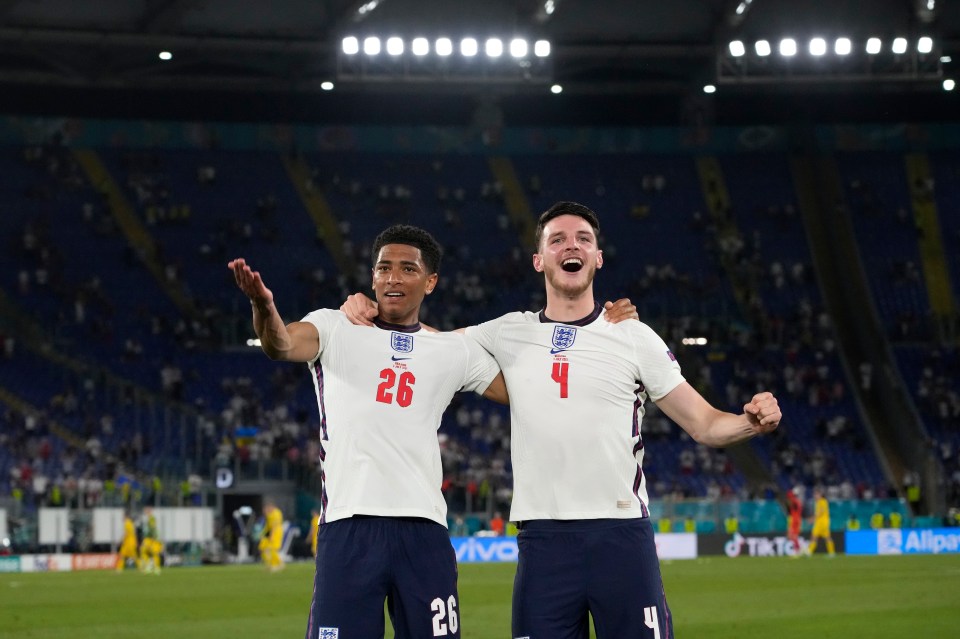 England fans want Declan Rice and Jude Bellingham to partner one another in midfield