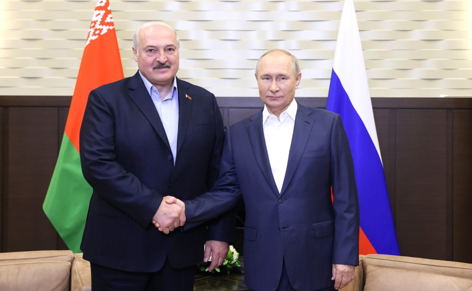 Belarus dictator Alexander Lukashenko and Kremlin leader Vladimir Putin